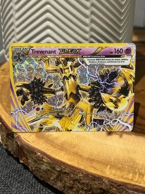 Pokémon TCG Trevenant BREAK 66/122 BREAKpoint Holo Gold Rare Card, 2016
